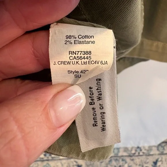 Madewell Outbound Utility Jacket Olive Green Cotton Blend Womens Size Small - Picture 5 of 6